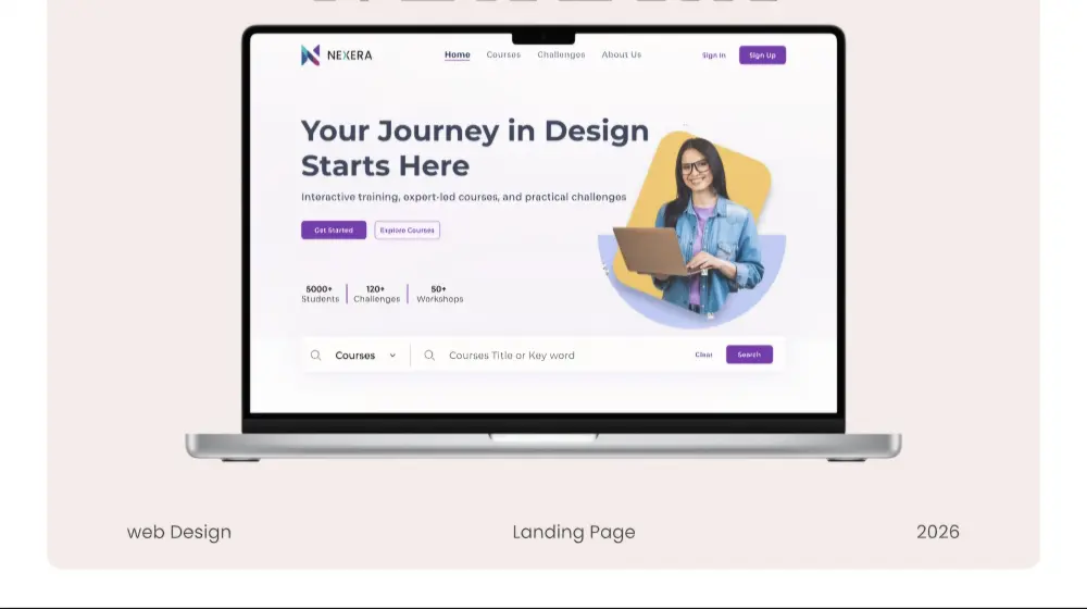 تصميم صفحات هبوط (Landing Pages) احترافية وعصرية بـ Figma