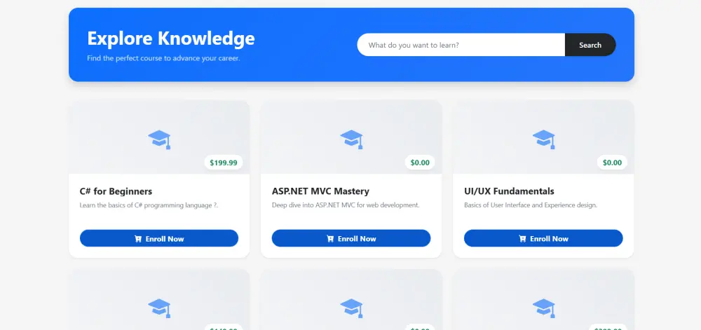برمجة موقع إلكتروني متكامل (Backend & Database) باستخدام تقنيات .NET