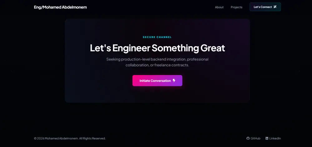 برمجة وتصميم موقع معرض أعمال (Portfolio) احترافي للمبرمجين والمبدعين