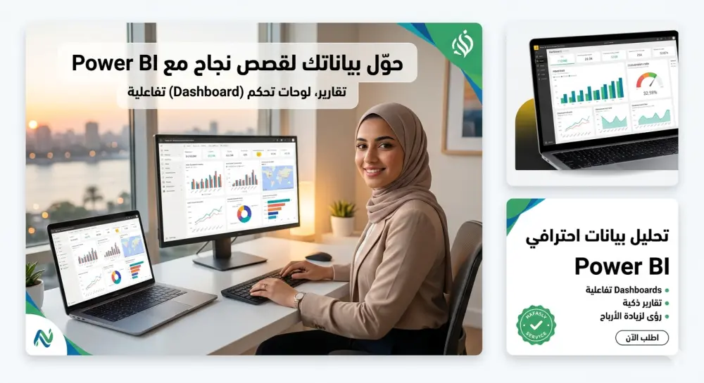 سأقوم بتحليل بياناتك وتصميم Dashboard احترافي باستخدام Power BI