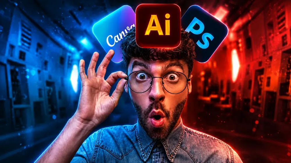 تصميم إعلانات تجارية مبتكرة وبوسترات احترافية بتقنيات الدمج الرقمي (Photo Manipulation)