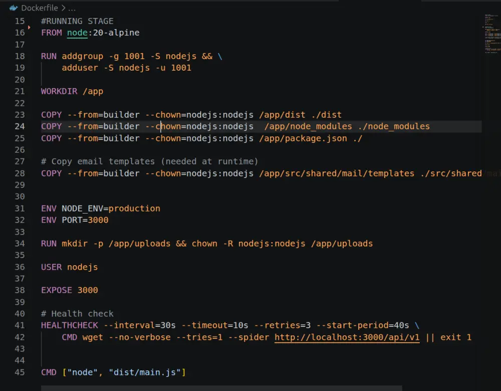 بناء docker file احترافى لمشروعك
