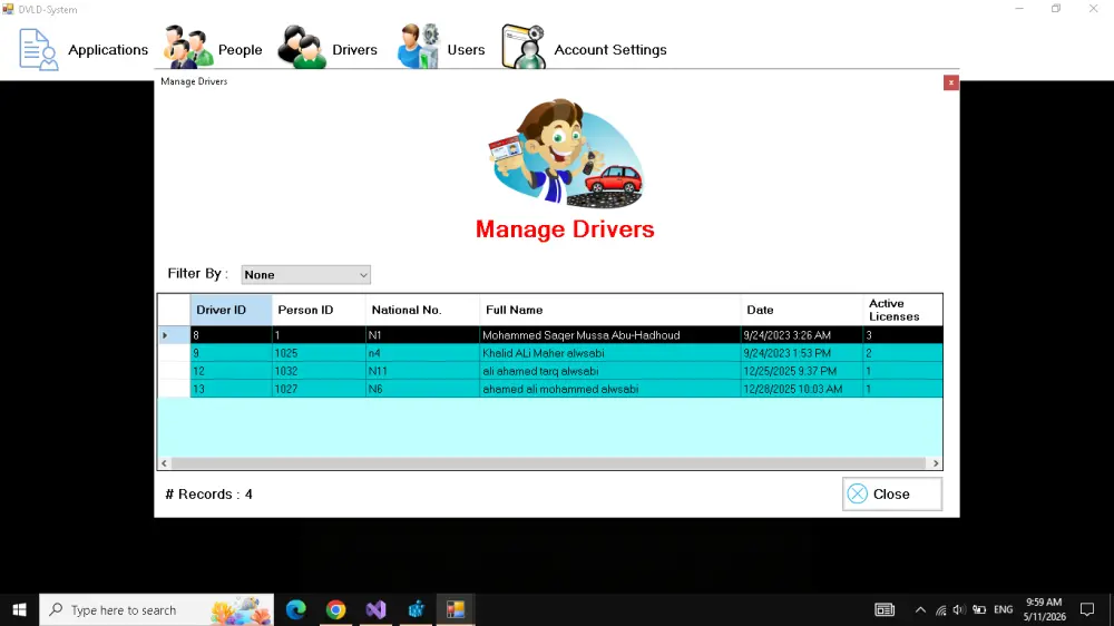 سأقوم بإنشاء تطبيق سطح مكتب احترافي باستخدام C Sharp و SQL Server