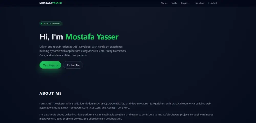 تصميم وتطوير موقع Portfolio احترافي ومتجاوب لعرض أعمالك