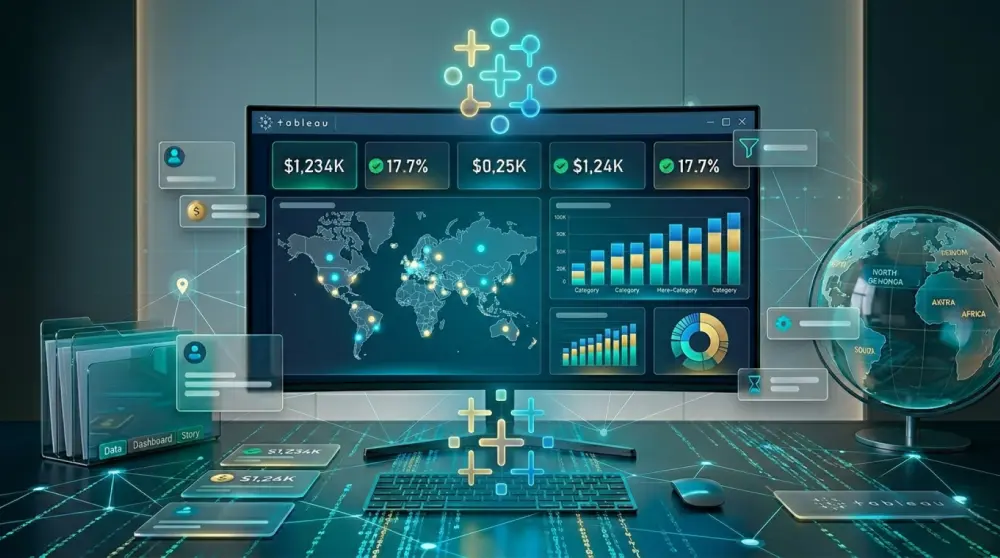 تحليل البيانات وبناء Dashboards تفاعلية باستخدام Tableau.