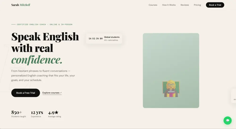 تصميم صفحه هبوط Landing Page بتصميمات عصريه Responsive
