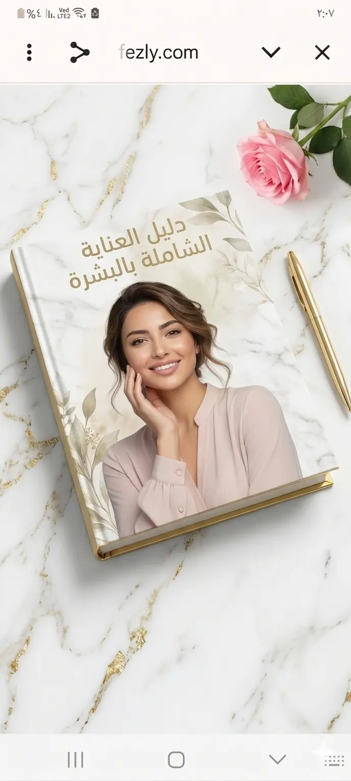 كتابة وتأليف كتيب طبي رقمي Ebook متكامل عن العناية بالبشرة