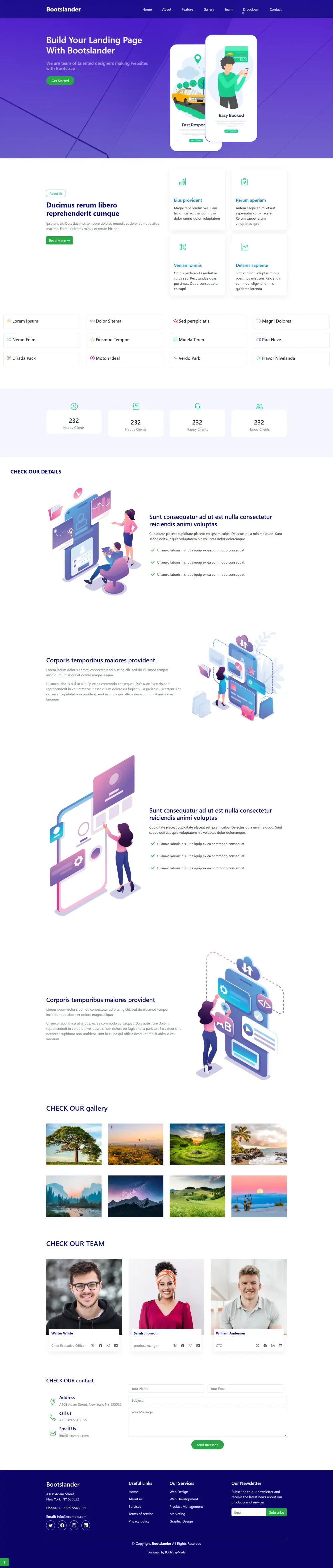 تصميم صفحة ويب احترافية باستخدام HTML و CSS و JavaScript