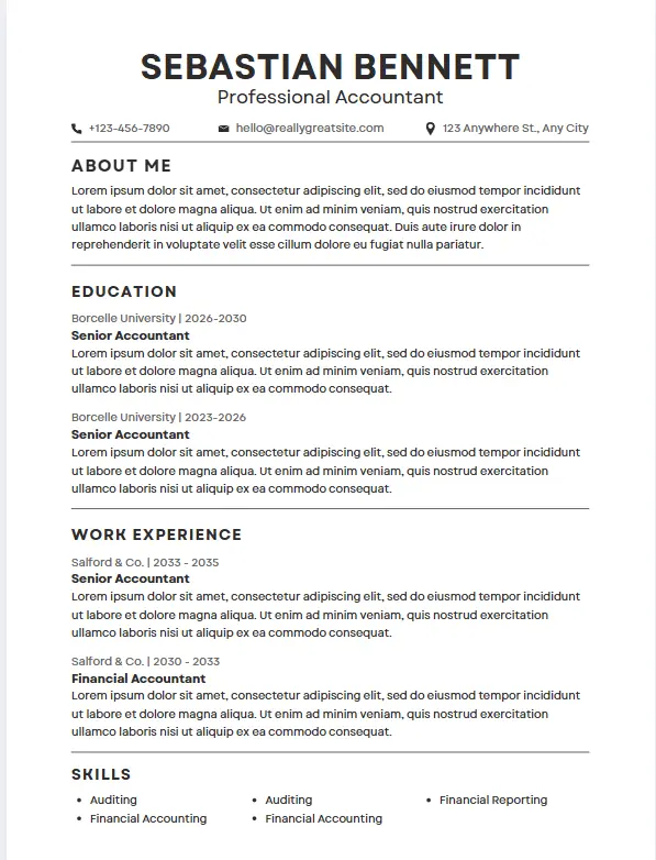 تصميم CV احترافي يجذب أصحاب العمل