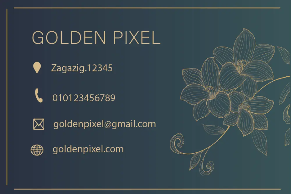 تصميم كرت شخصي (Business Card) احترافي ومبتكر لهويتك التجارية.