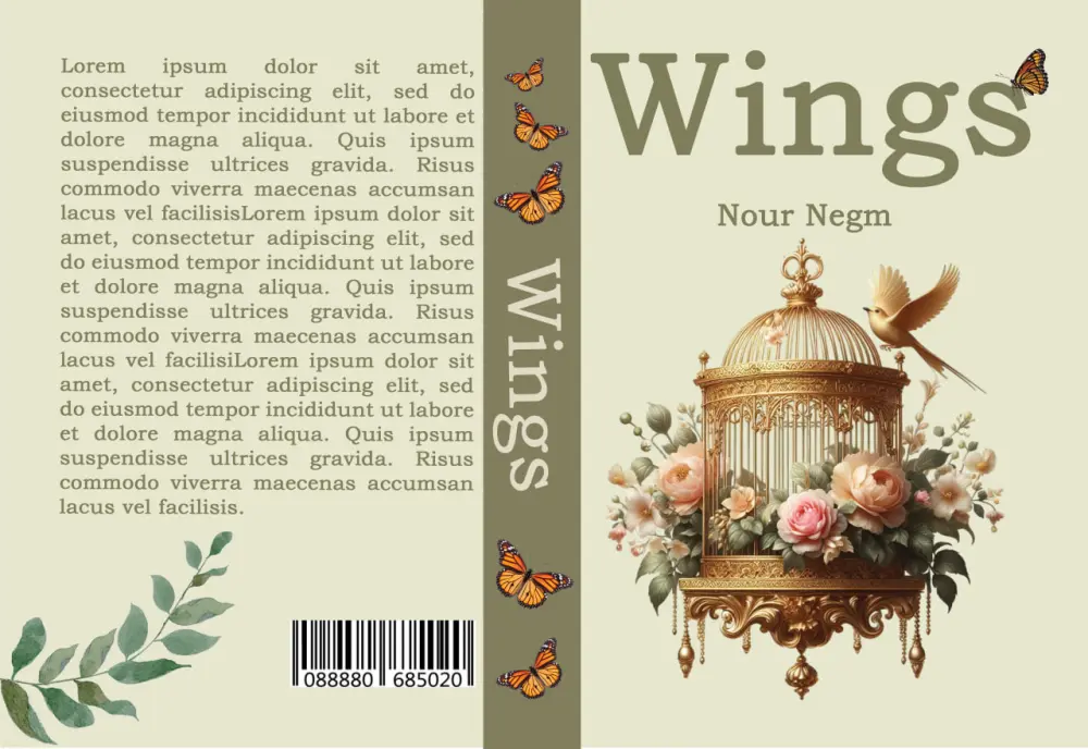 تصميم غلاف كتاب أو رواية احترافي وجذاب