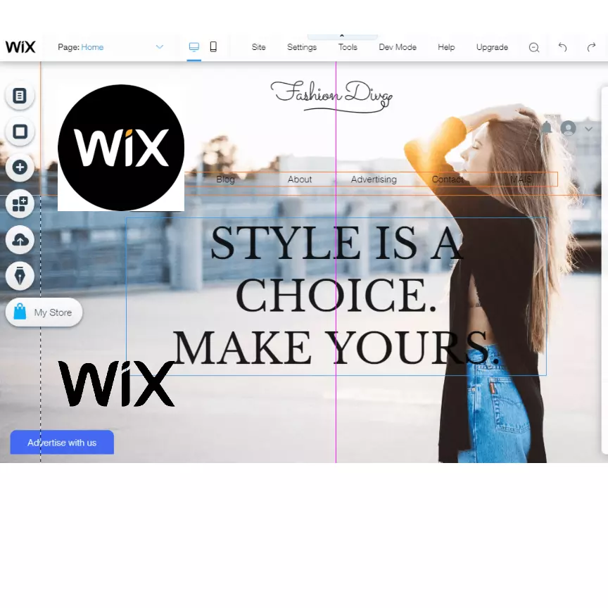 تصميم متجر احترافى على WIX