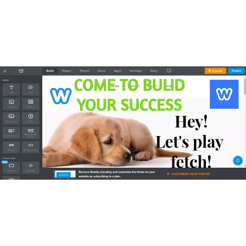 تصميم متجر احترافى على WEEBLY