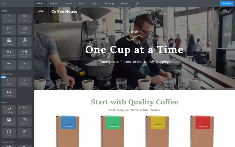 تصميم متجر احترافى على WEEBLY