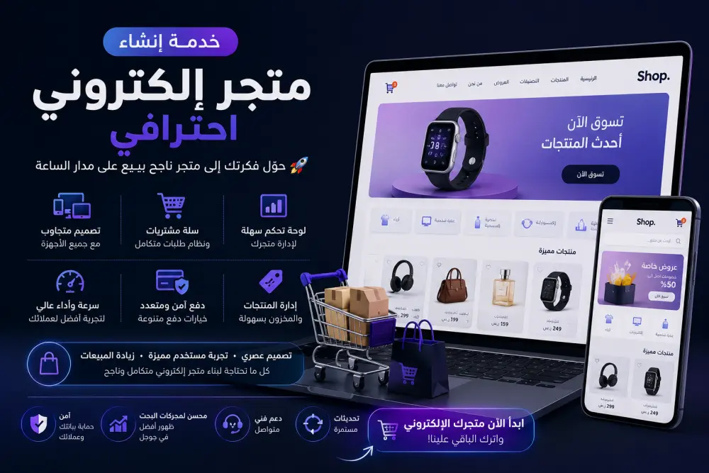 تصميم متجر الكتروني