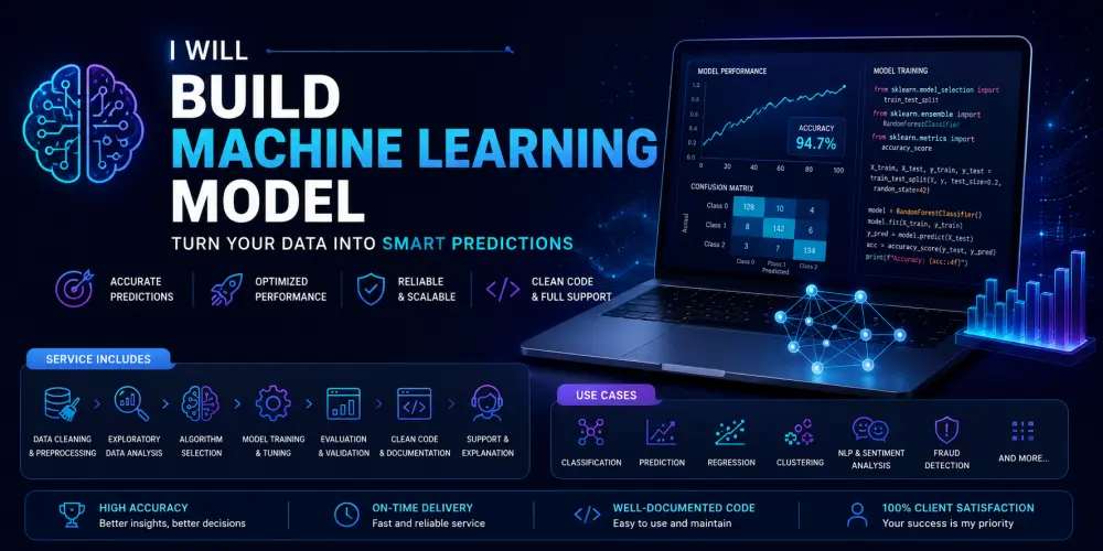 تطوير نموذج تعلم آلي (Machine Learning Model)