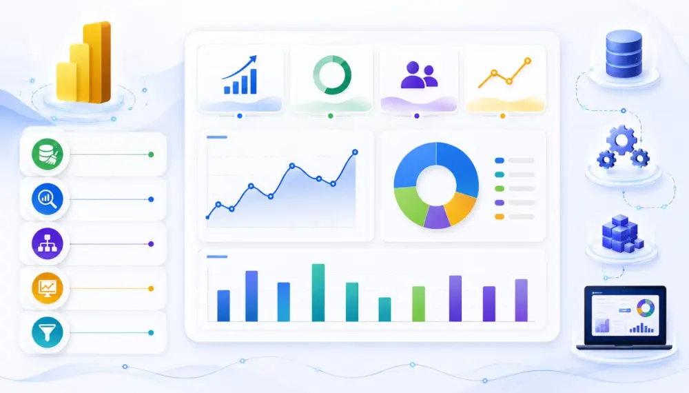 عمل داشبورد تفاعلى Interactive Dashboard بإستخدام Power BI