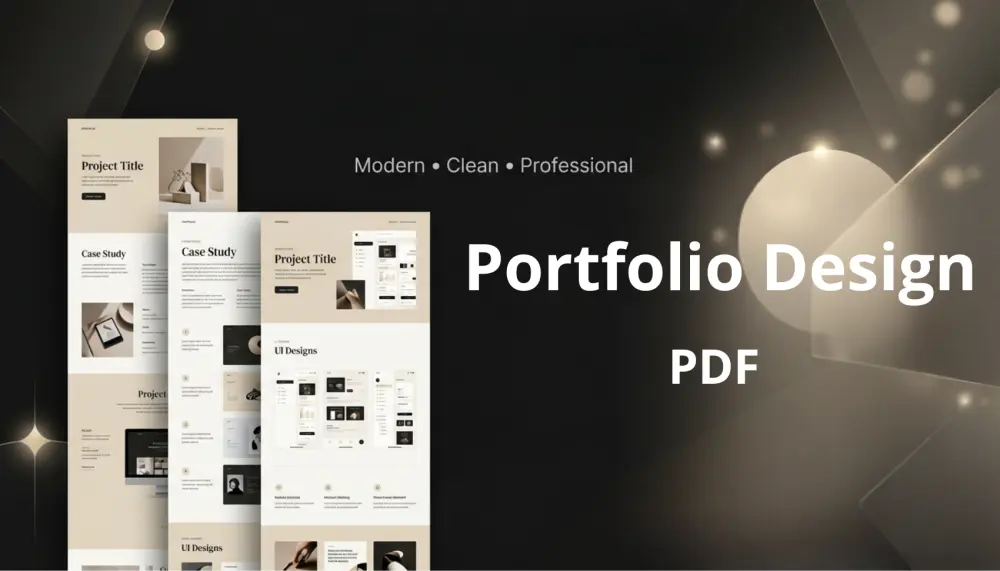 سأصمم لك Portfolio احترافي بصيغة PDF لعرض أعمالك
