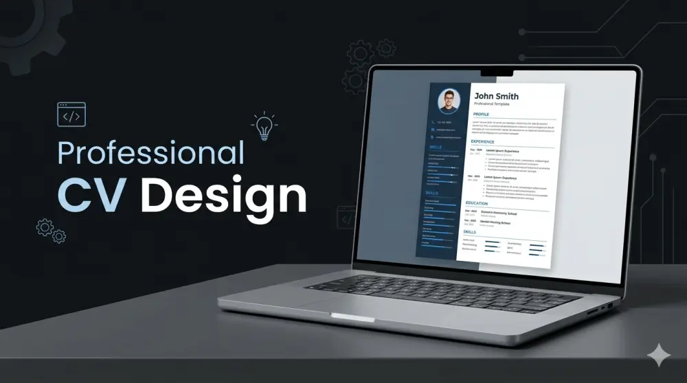 تصميم CV احترافي للمبرمجين وطلاب التقنية
