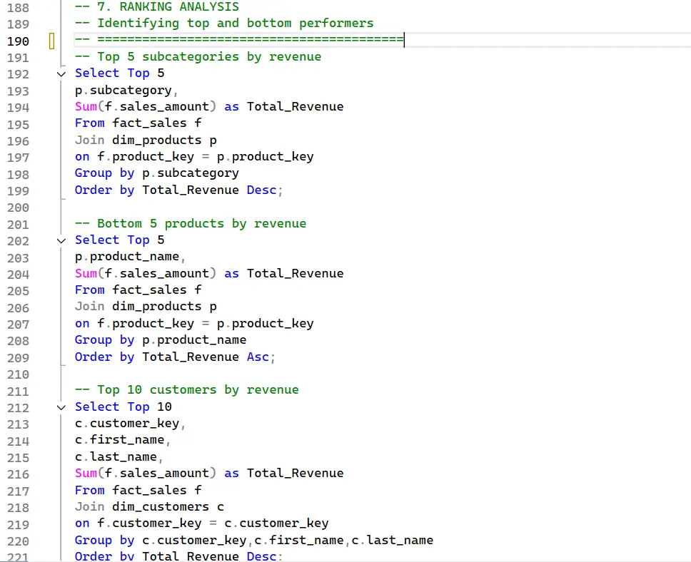 تحليل البيانات باستخدام SQL واستخراج تقارير احترافية تدعم القرار