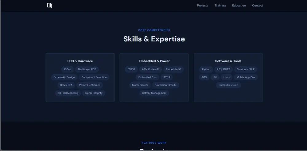 تصميم وتطوير موقع بورتفوليو احترافي بـ HTML و CSS و JavaScript