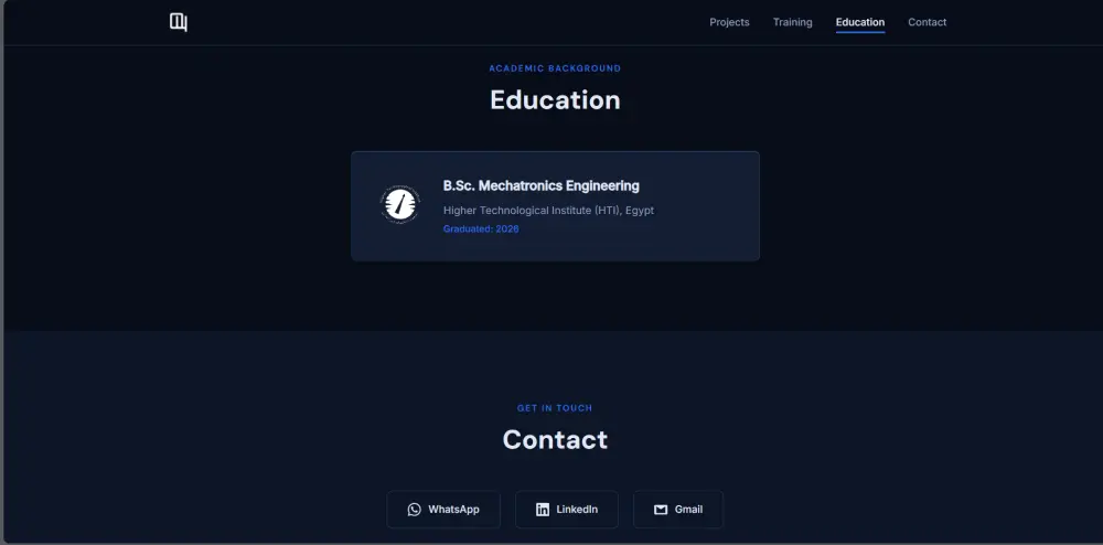 تصميم وتطوير موقع بورتفوليو احترافي بـ HTML و CSS و JavaScript