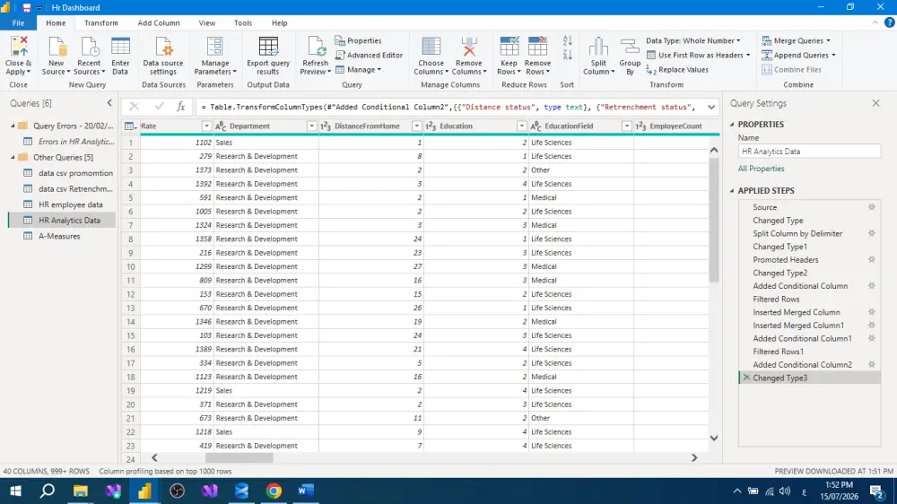 تنظيف البيانات وتحويلها باستخدام Power Query وSQL