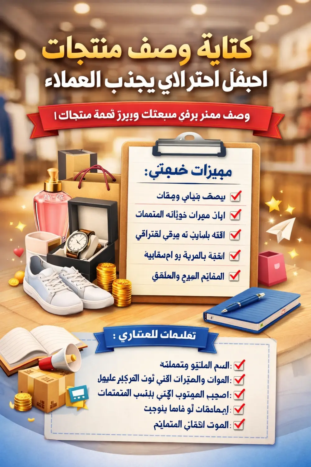 كتابة وصف منتجات احترافي يجذب العملاء