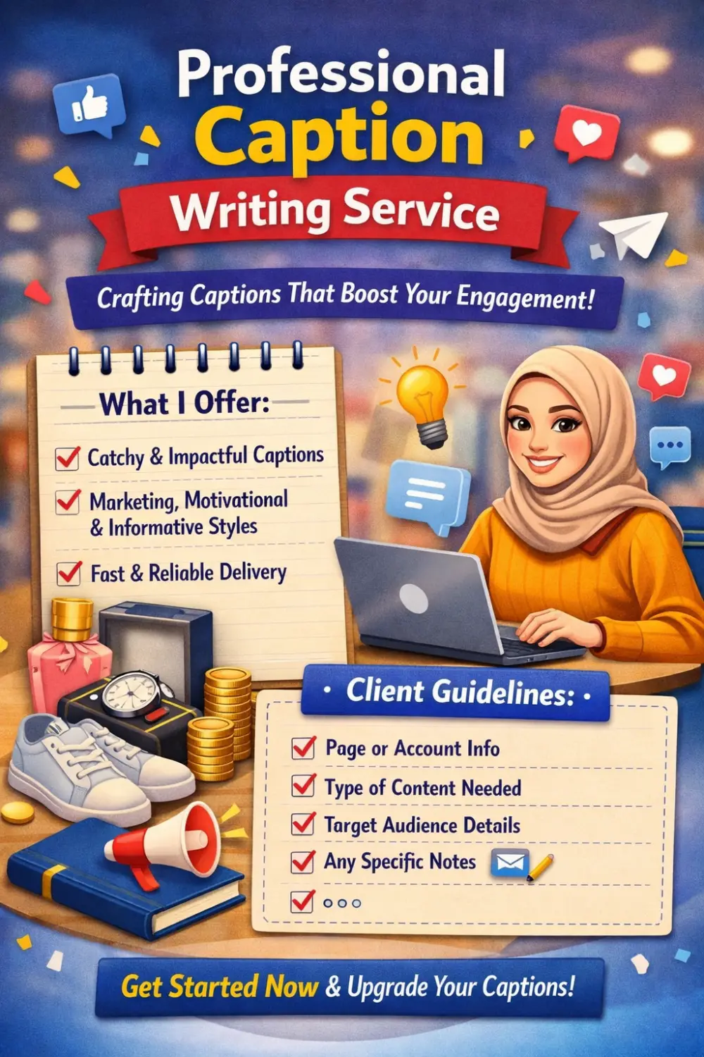 كتابة Caption جذاب وواضح لمنشوراتك على السوشيال ميديا