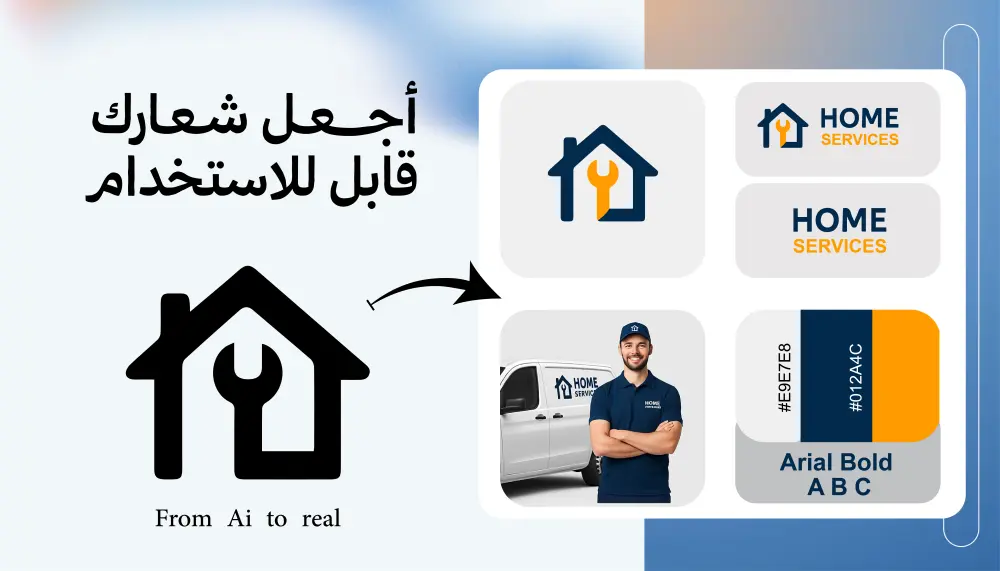 تحويل الشعار إلى فيكتور وتحسين جودته مع تعديلات احترافية