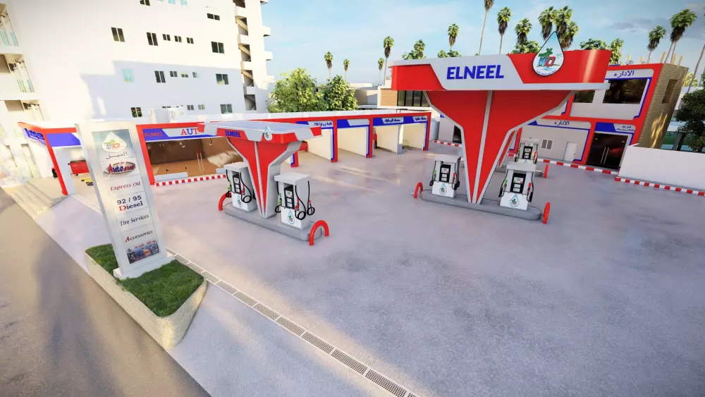 تصميمات 3D  محطات وقود .محطات بنزين