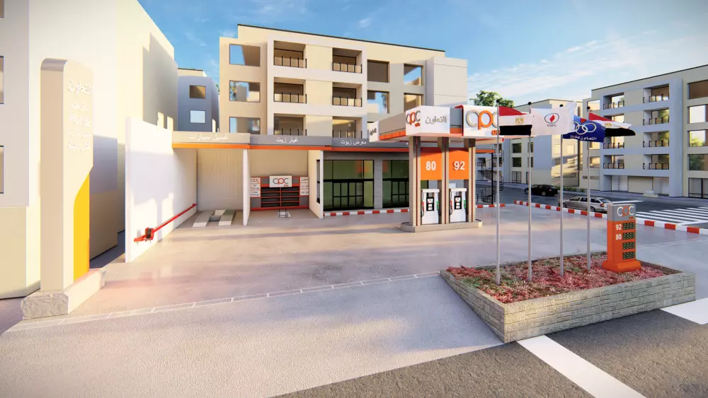 تصميمات 3D  محطات وقود .محطات بنزين