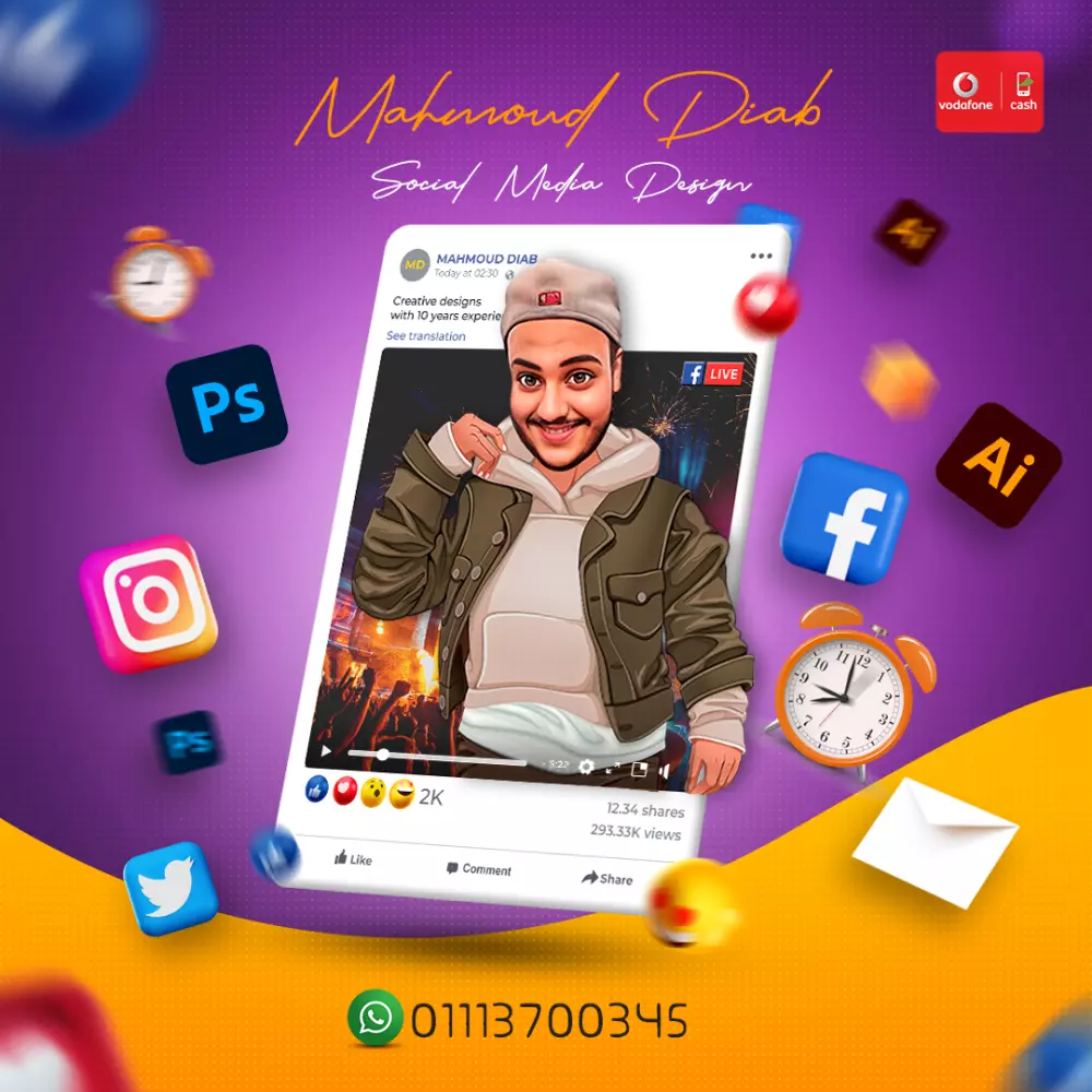 تصميم وسائل التواصل الاجتماعى بشكل احترافي