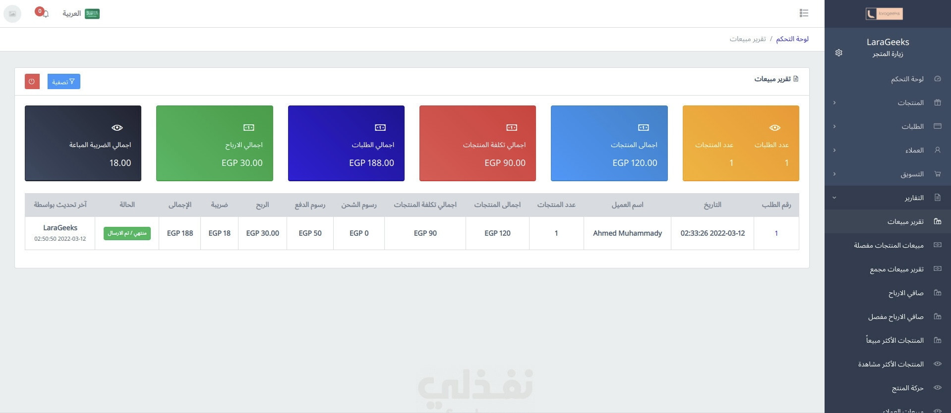 عمل متجر الكتروني متعدد التصاميم واللغات