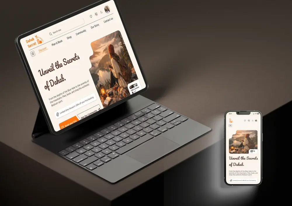 تصميم واجهات مستخدم UI/UX احترافية لتطبيقات ومواقع السياحة والسفر