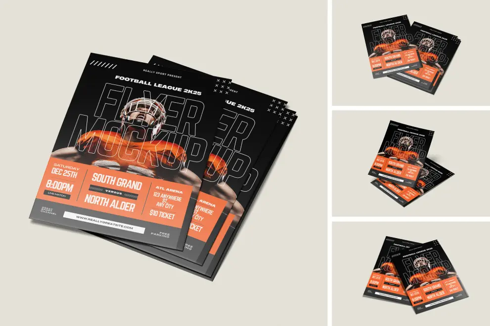 تصميم فلاير (Flyer) إعلاني مبتكر يبرز عرضك ويجذب عملائك من النظرة الأولى.