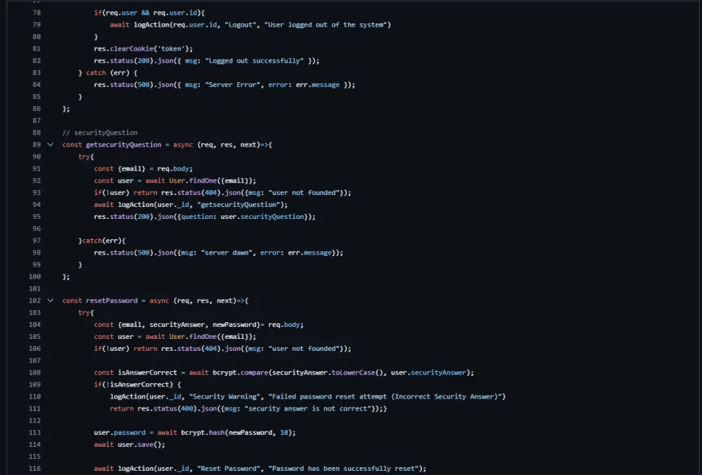 خدمة إصلاح أخطاء (Bugs) مشاريع Node.js و Express