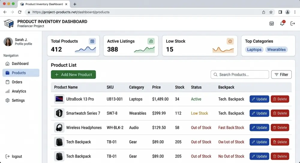 إنشاء لوحة تحكم CRUD باستخدام Angular وNode.js و MongoDB
