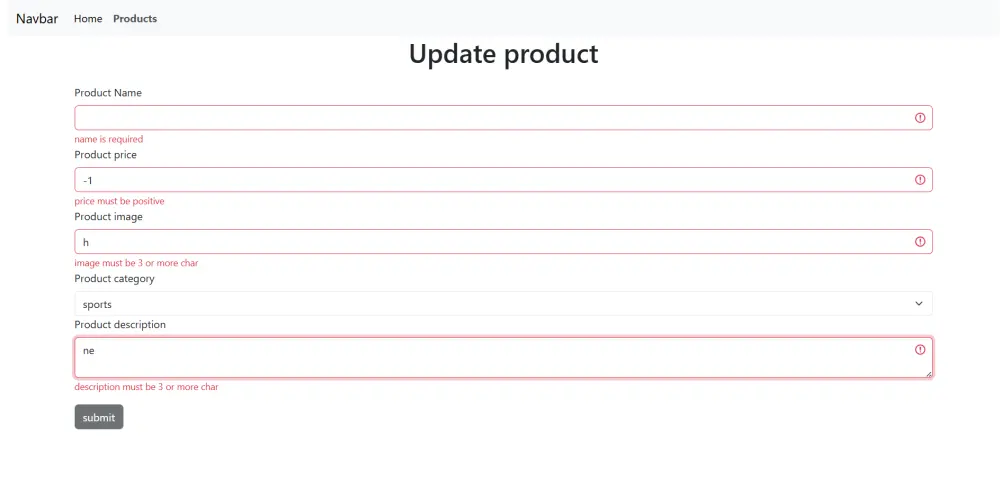 إنشاء صفحة Angular بسيطة مع Form Validation
