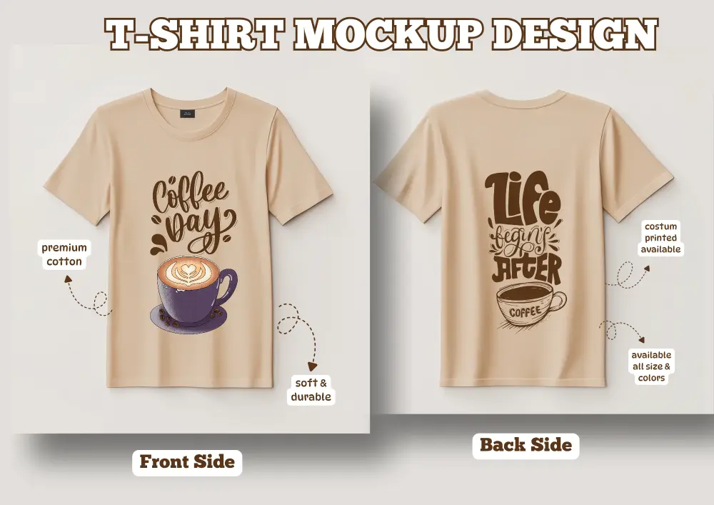 تصميم قميص (T-Shirt) عصري ومبتكر لعلامة تجارية شبابية