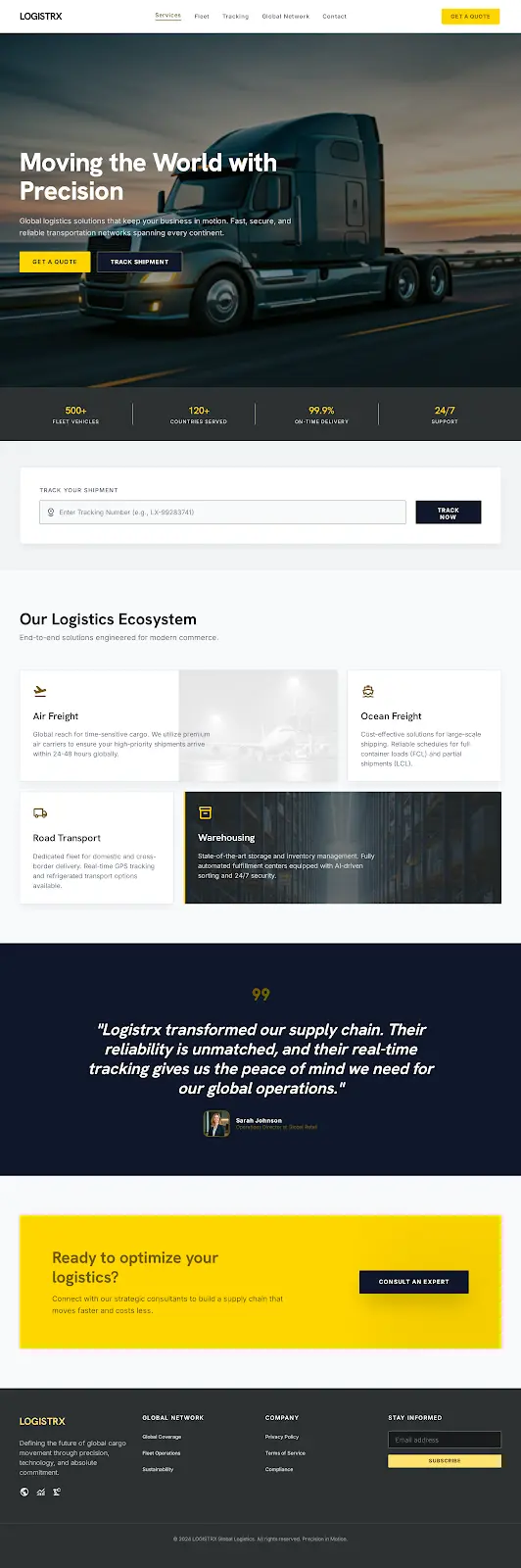 تصميم Landing Page احترافي متجاوب لجميع الأجهزة