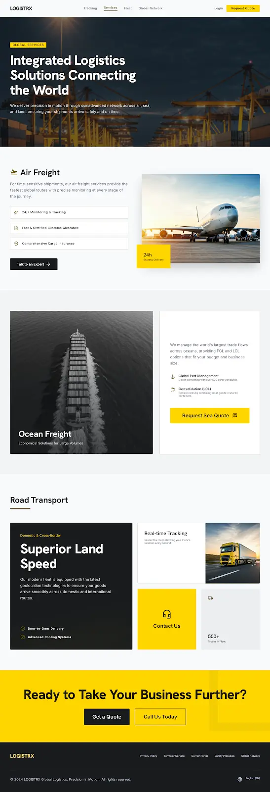 تصميم Landing Page احترافي متجاوب لجميع الأجهزة