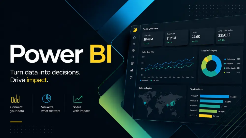 محلل بيانات بستخدام الباور بي أي power bi