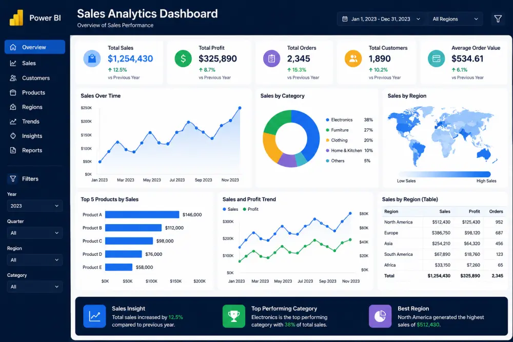 سأقوم بتنظيف وتحليل البيانات وإنشاء Dashboard احترافي باستخدام Python و Power BI