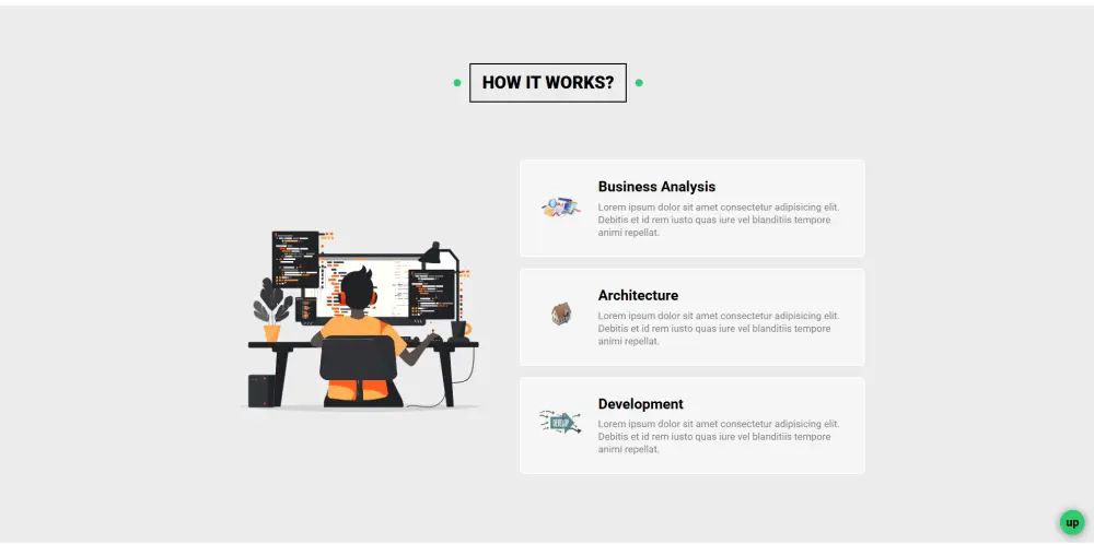 قالب صفحة هبوط (Landing Page) باستخدام HTML و SCSS