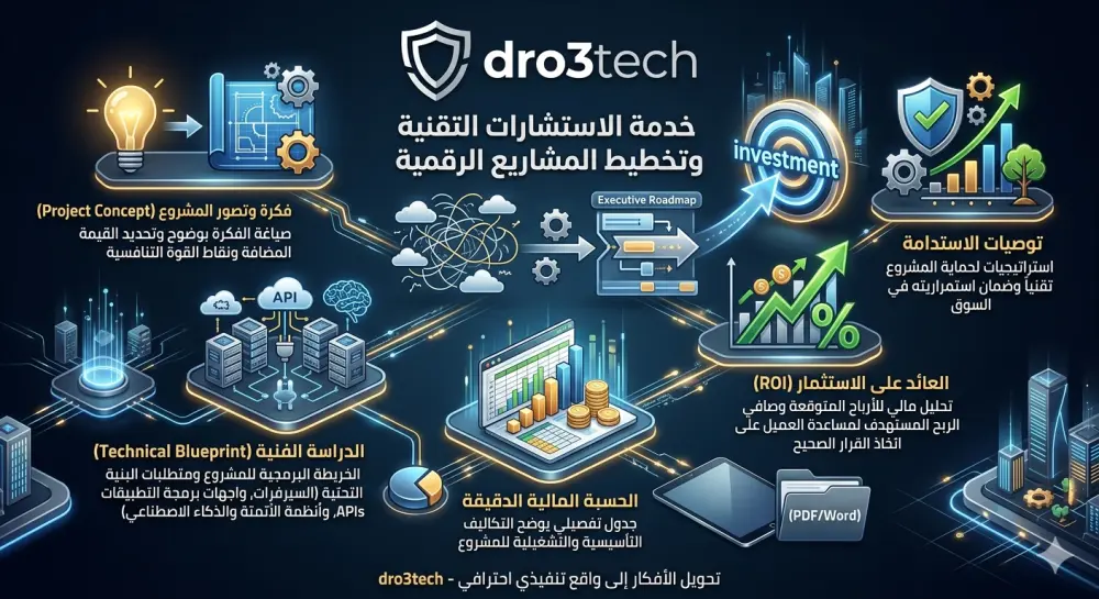 إعداد حقائب أفكار المشاريع ودراسات الجدوى التقنية المتكاملة