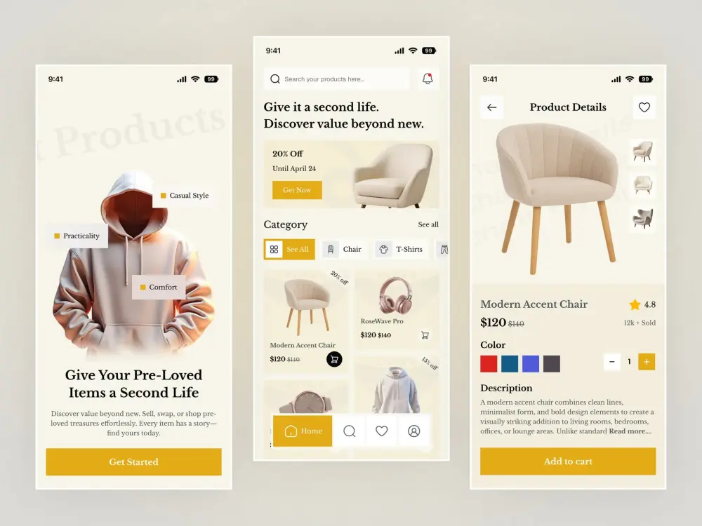 سأقوم بتصميم شاشة UI/UX احترافية واحدة لتطبيق موبايل باستخدام Figma مقابل 5 دولار، مع إمكانية إضافة شاشات إضافية حسب الطلب.