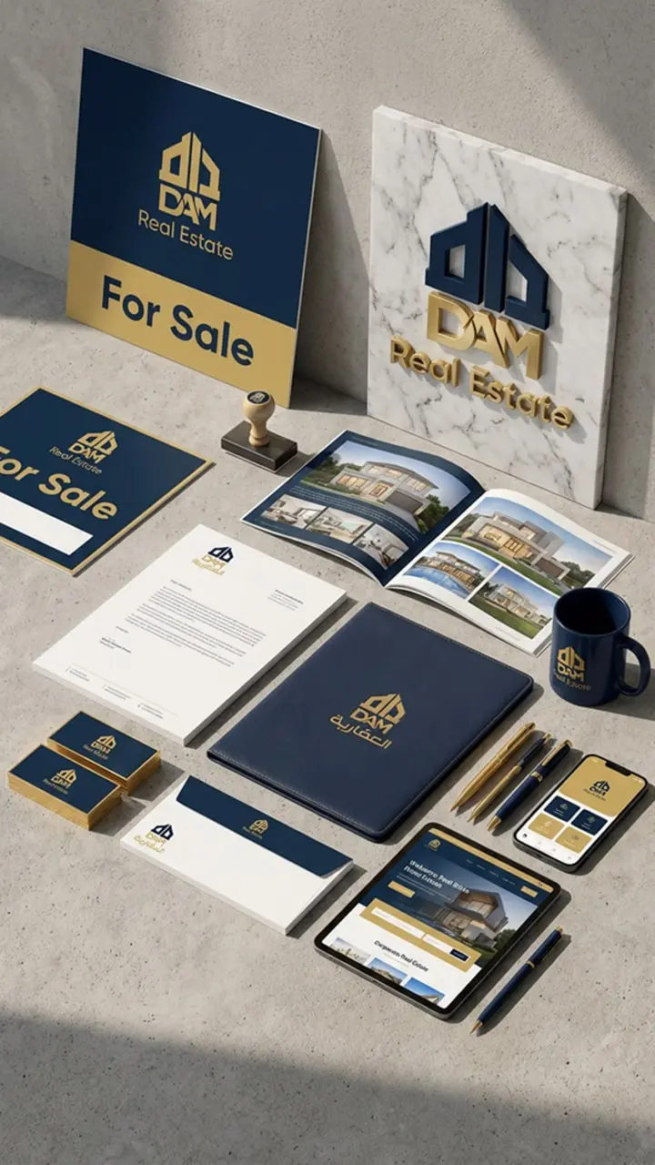 سأحول شعارك إلى عرض احترافي ثلاثي الأبعاد (Logo Presentation) يعزز هوية علامتك التجارية