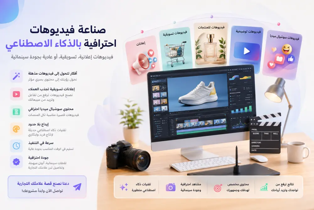 انشاء فديو اعلاني بالذكاء الاصطناعي