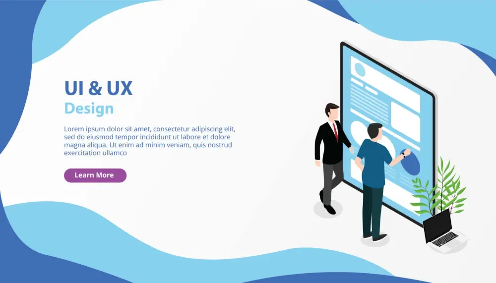 تصميم واجهة رئيسية UI/UX احترافية لموقعك أو تطبيقك